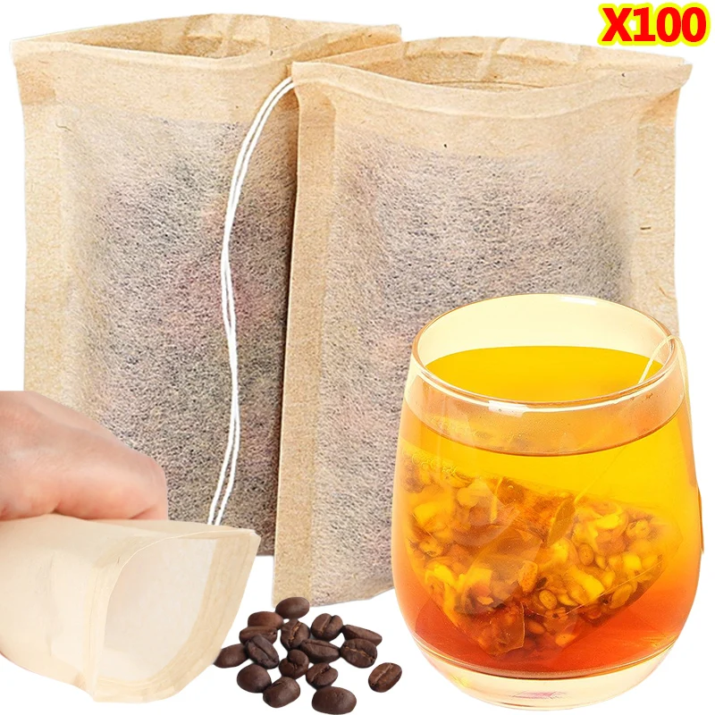 Coffee Tea And Bean Leaf - 100 шт. чайные пакетики с фильтром