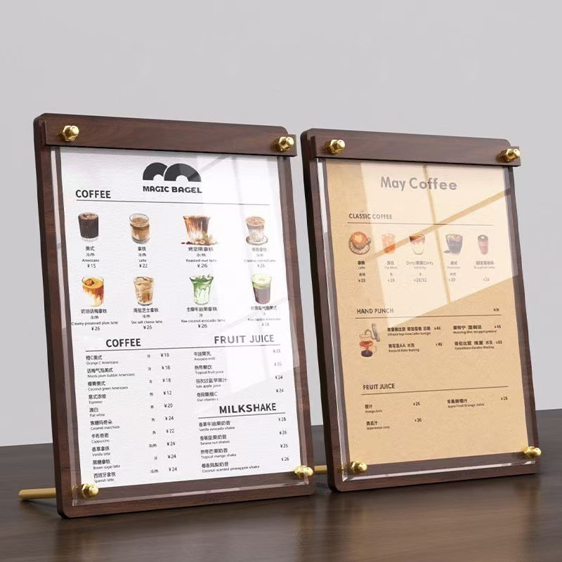 Coffee Tea Station - Настольная рекламная табличка/стенд для меню и