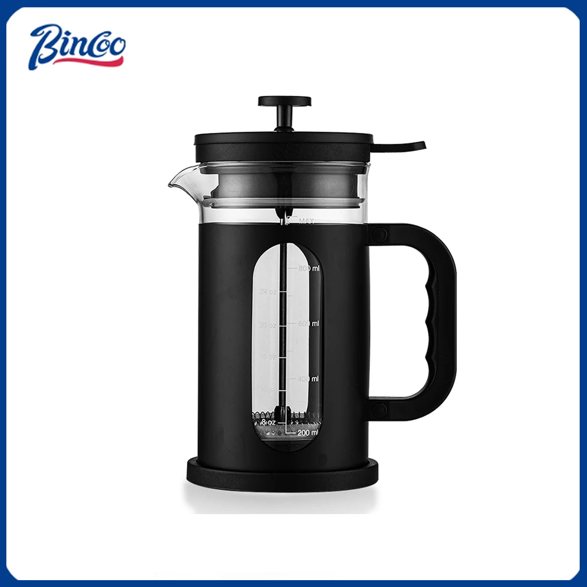 French Press Glass - Bincoo 1000 мл кофейник френч-пресс со