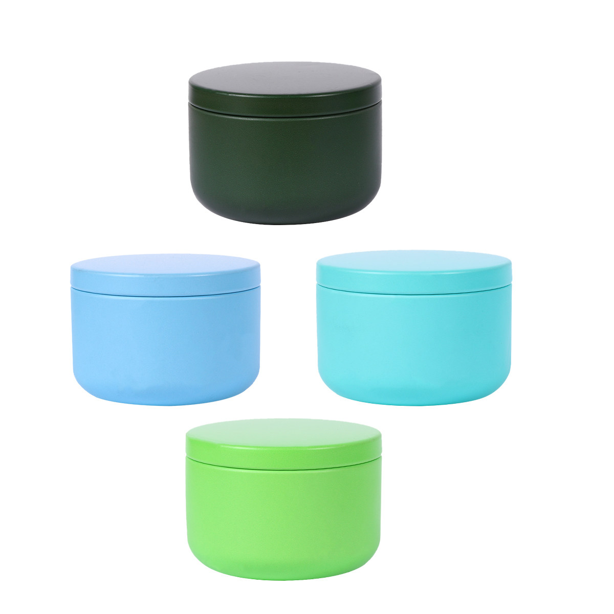 Coffee Tea Sugar Canisters - 4 шт. прочных герметичных жестяных банок