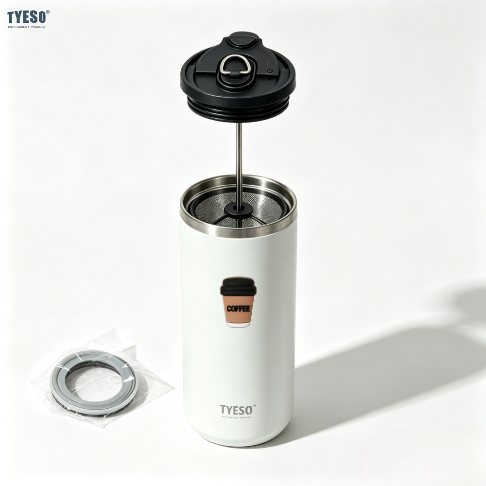 French Press Glass - Термос Tyeso 750 мл с французским