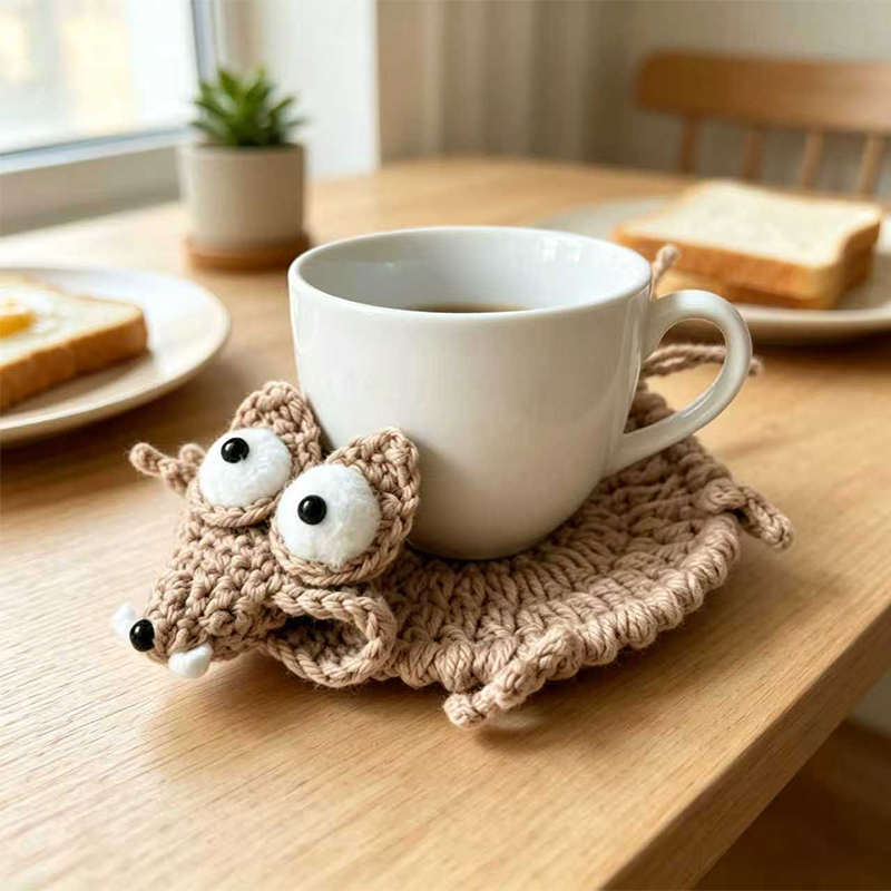 Милый вязаный крючком коврик д – обзор и цена Coffee Tea Station