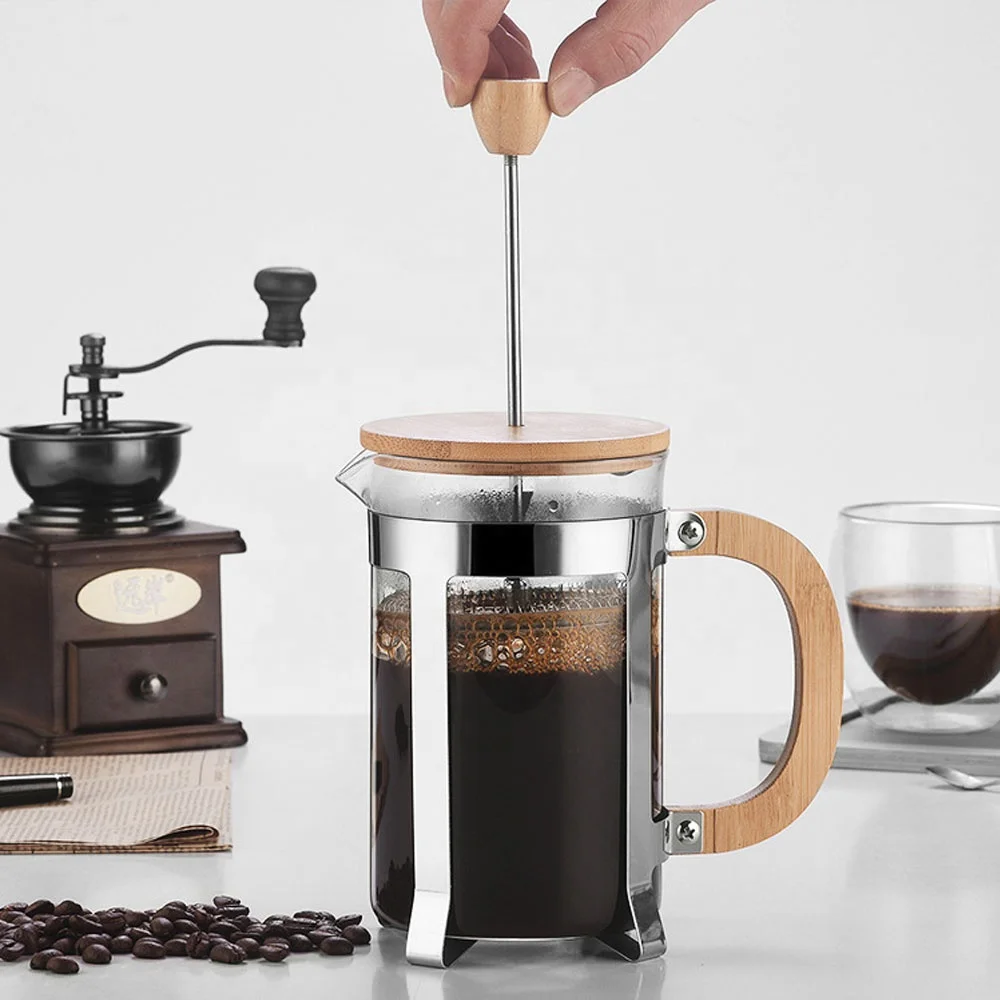 Кофейник-пресс из нержавеющей  – обзор и цена French Press Glass