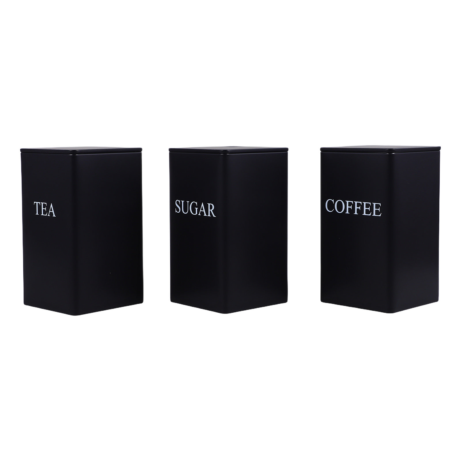 3 шт. металлических квадратных – обзор и цена Coffee Tea Sugar Canisters
