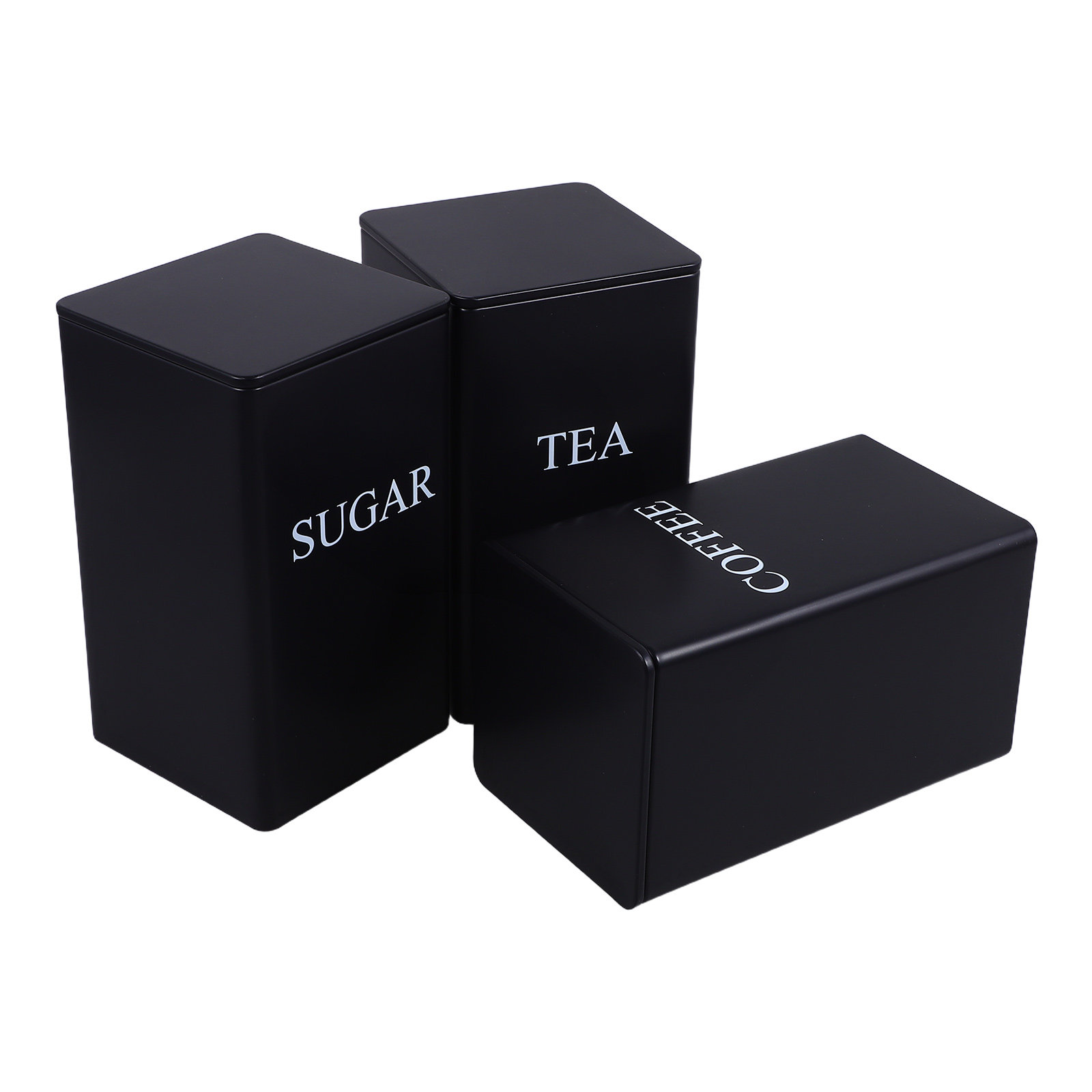 3 шт. металлических квадратных – обзор и цена Coffee Tea Sugar Canisters