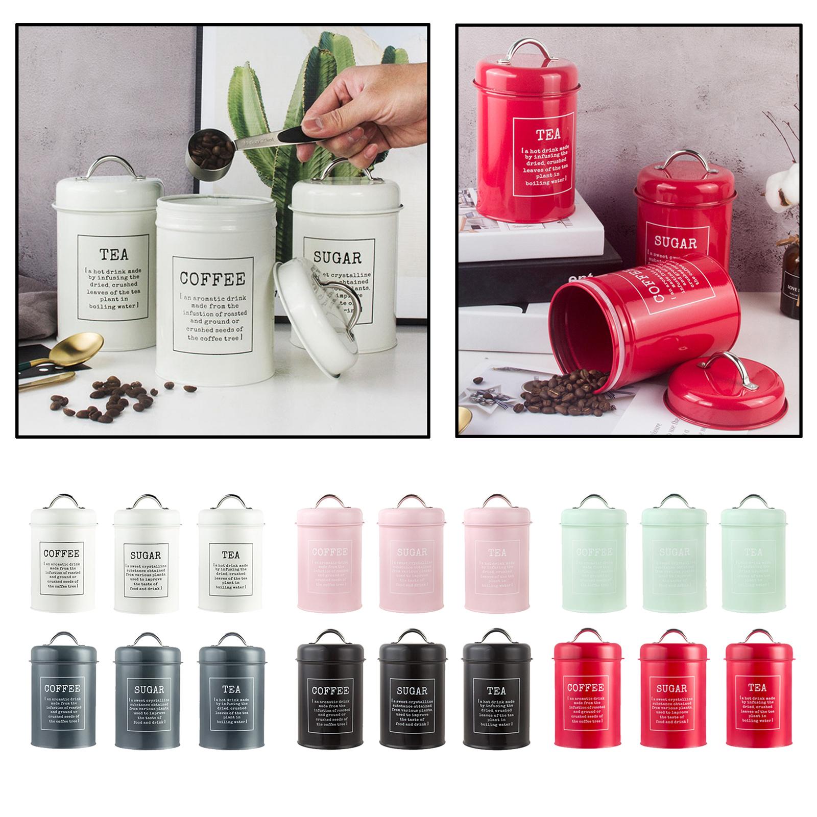 Набор из 3 герметичных кухонны – обзор и цена Coffee Tea Sugar Canisters