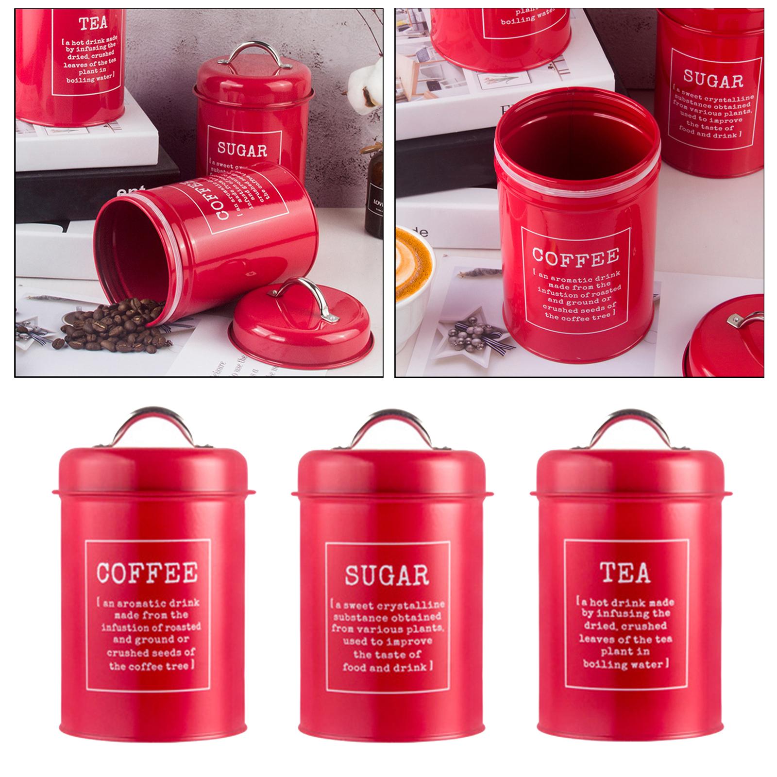 Набор из 3 герметичных кухонны – обзор и цена Coffee Tea Sugar Canisters