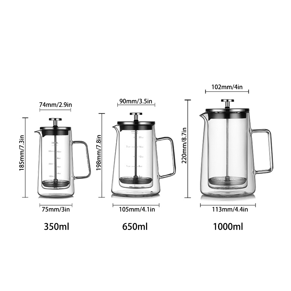 Двухслойный французский пресс- – обзор и цена French Press Glass
