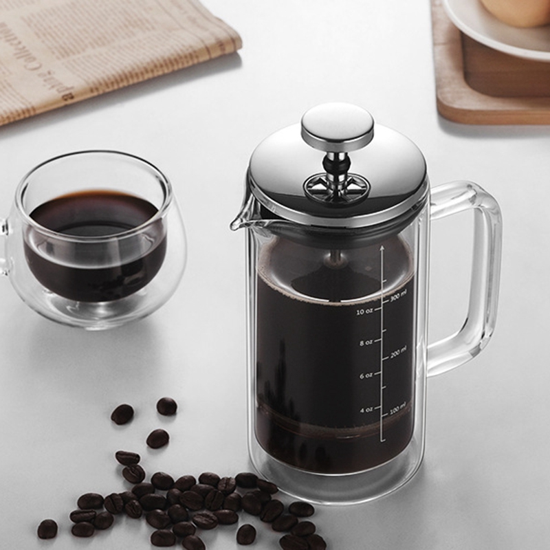 Двухслойный Пресс из боросилик – обзор и цена French Press Glass